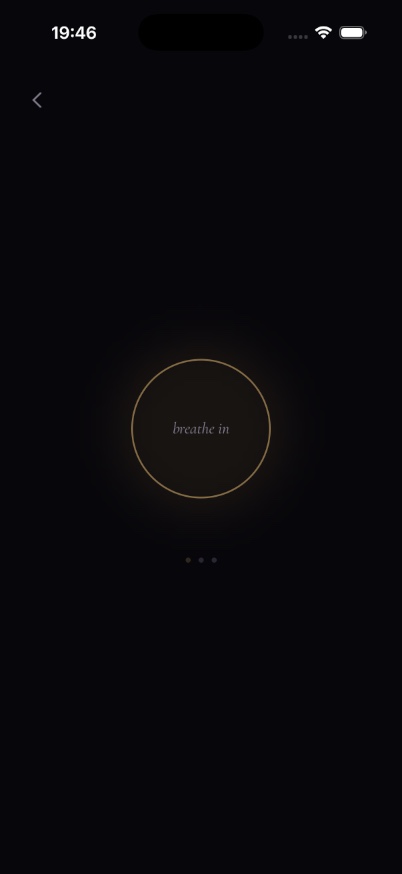 Breathing circle screen