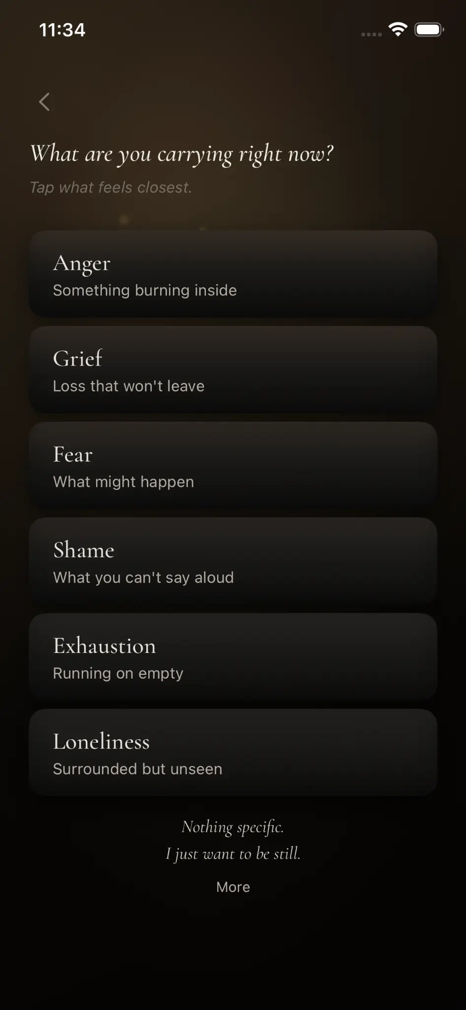 Still emotion picker screen